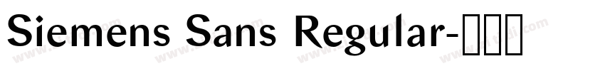 Siemens Sans Regular字体转换 Siemens Sans Regular字体转换